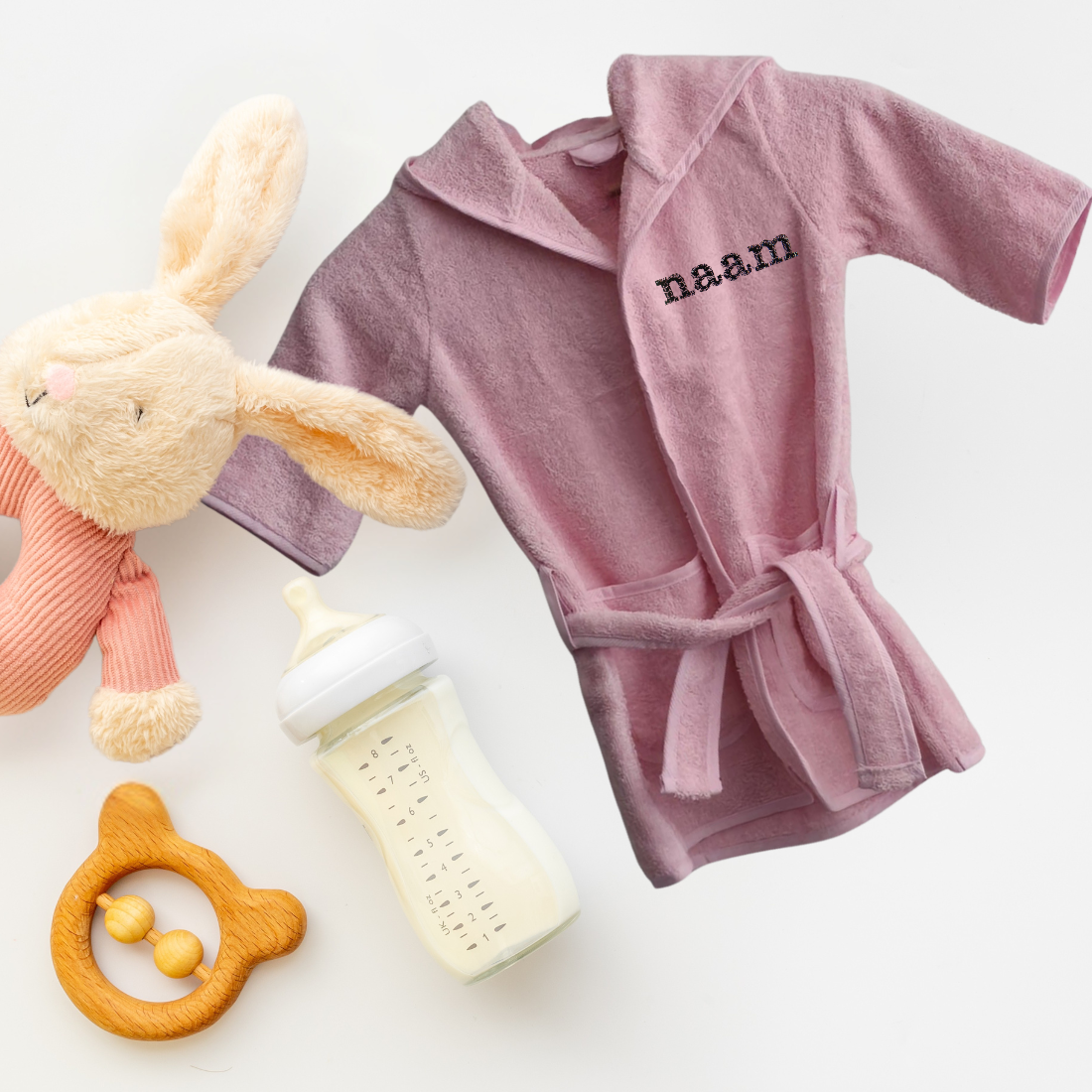 Baby Badjas met naam - Afbeelding 5