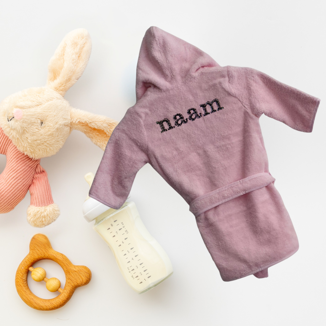 Baby Badjas met naam - Afbeelding 6