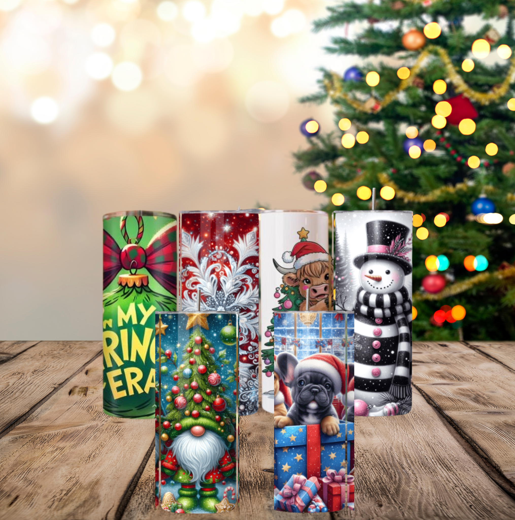 Tumbler met Kerst sfeer