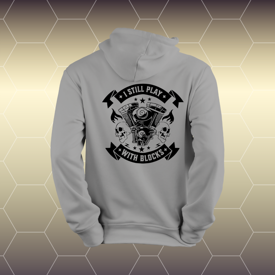 Hoodie - I still play with blocks - Afbeelding 5