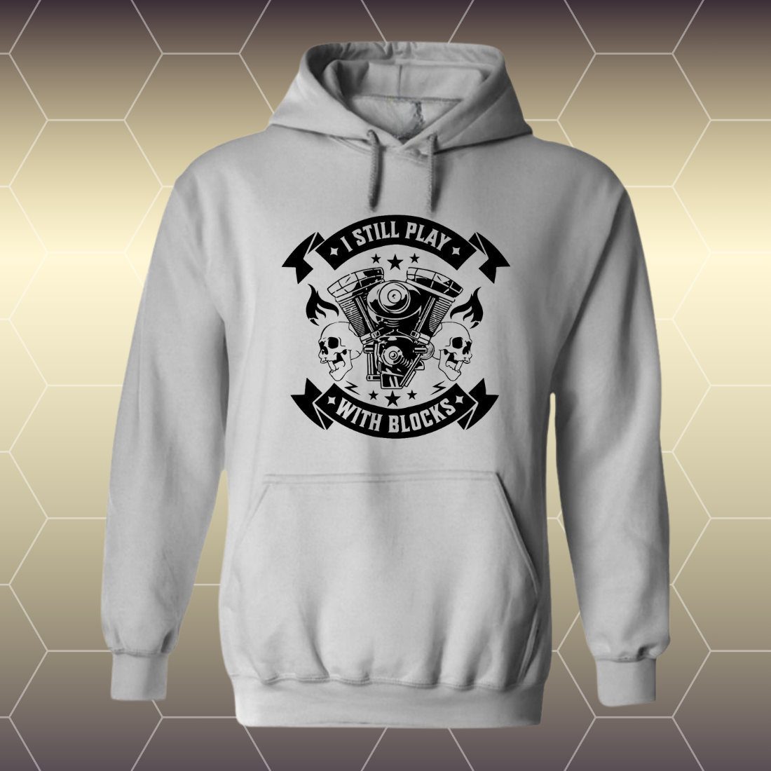 Hoodie - I still play with blocks - Afbeelding 4