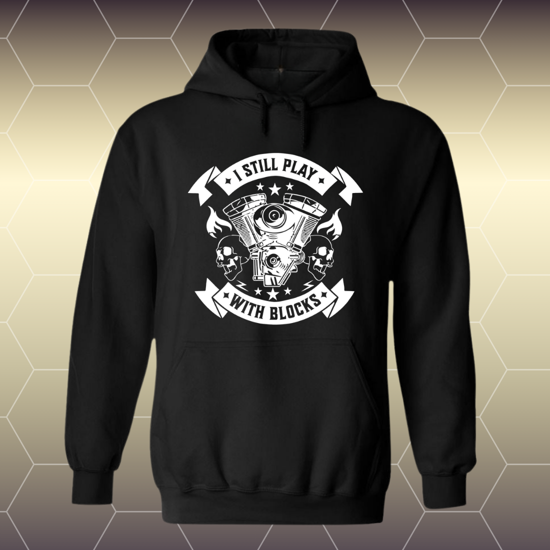 Hoodie - I still play with blocks - Afbeelding 3