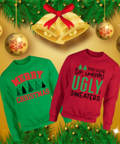 Kersttrui met opdruk