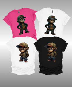 T-shirt met een Gave aap Heren