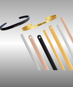 Open armband met gravering naar keuze