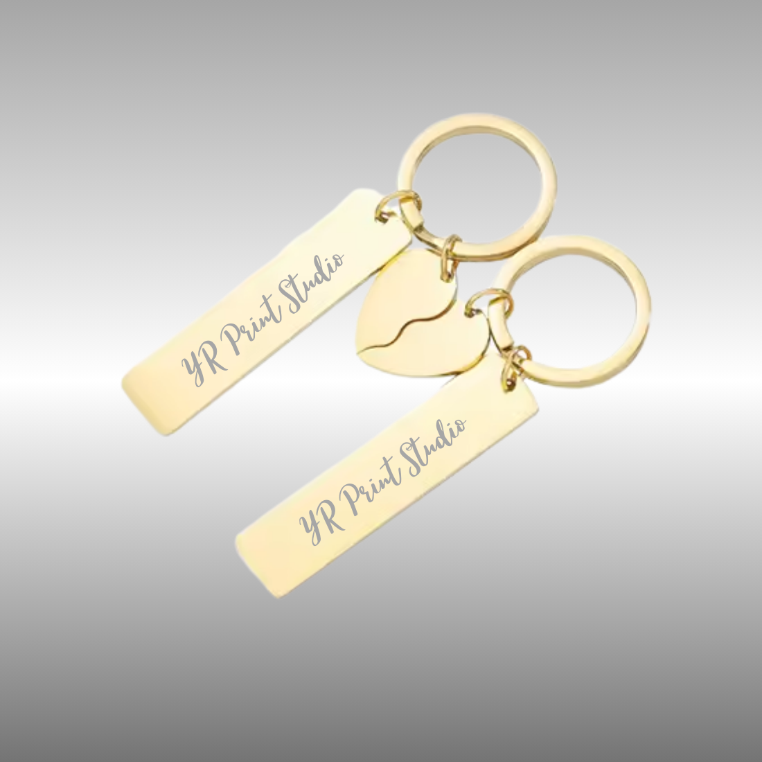 Split hart sleutelhanger - Afbeelding 2