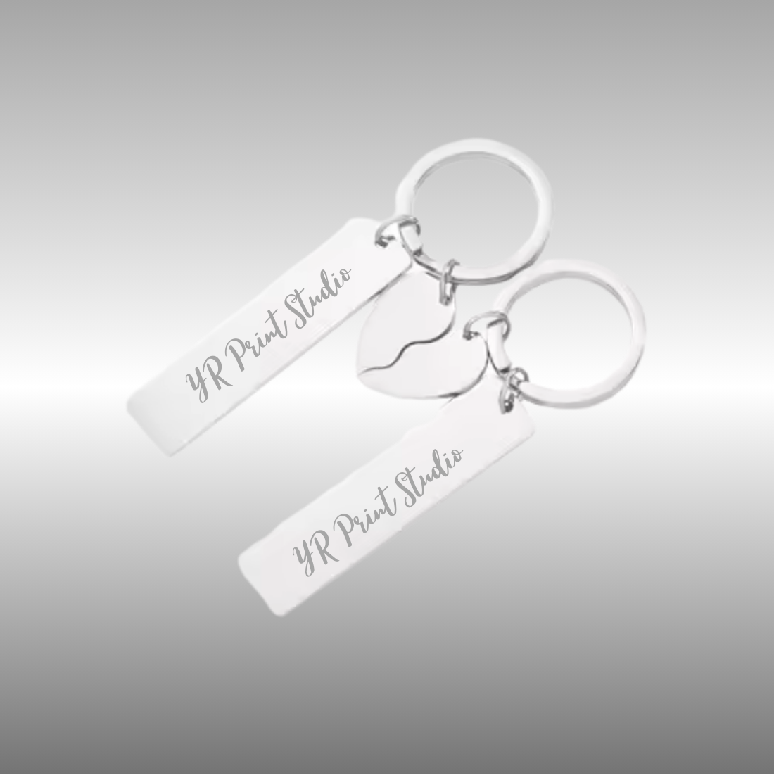 Split hart sleutelhanger - Afbeelding 3