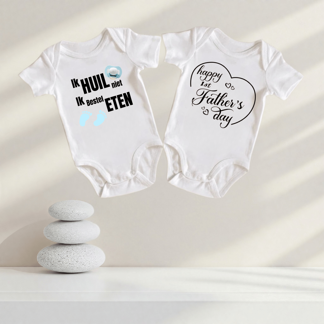 Baby romper met afbeelding of tekst